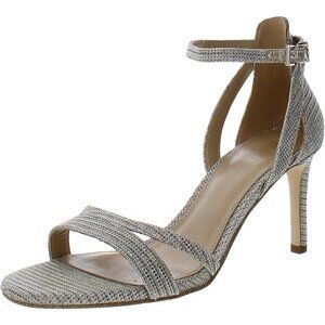 New MICHAEL Michael Kors Womens Metallic Ankle‎ Strap Heels - Size 7